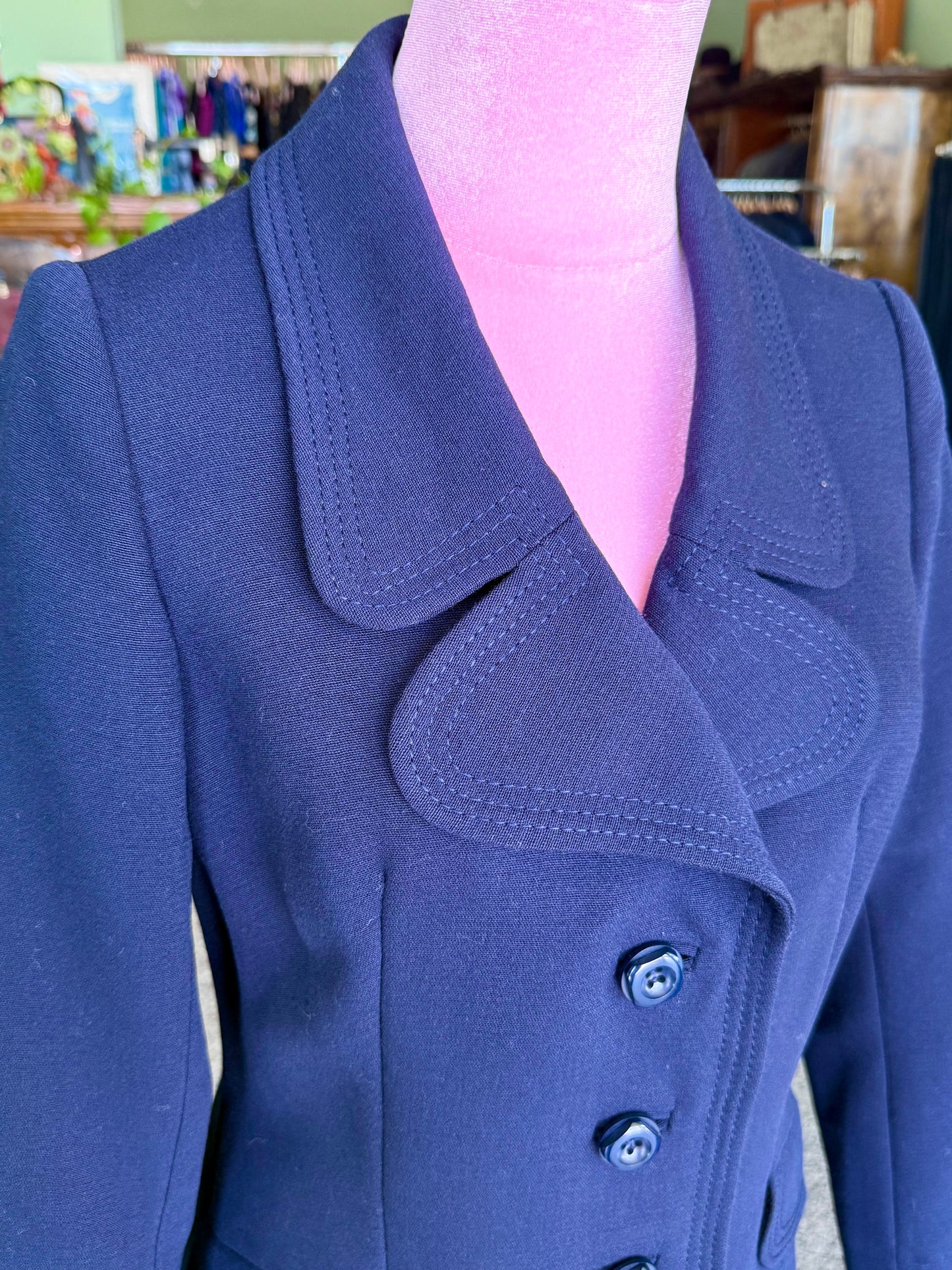 Cappotto anni ‘60 blu notte - TG. 40
