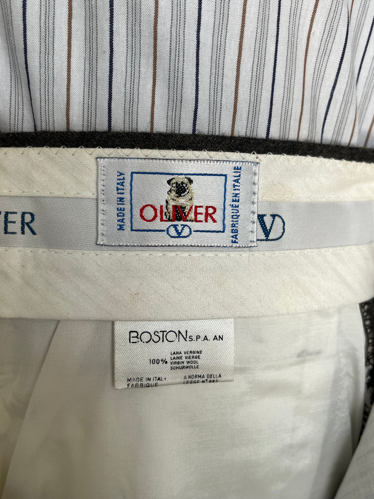 Calzoni Valentino flanella anni ‘80 NOS tg. 46
