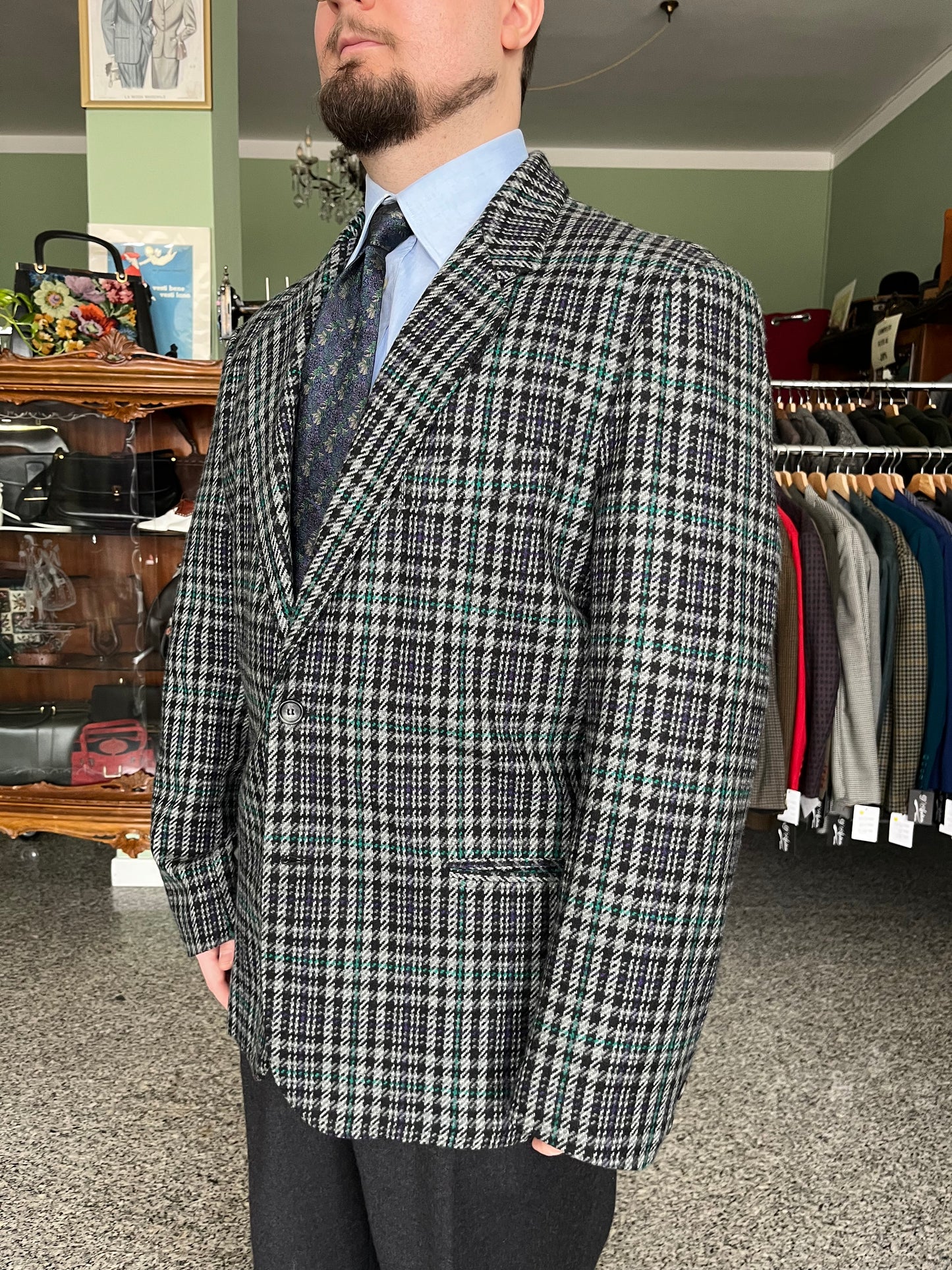 Giacca anni '80 in lana tg. 52-54
