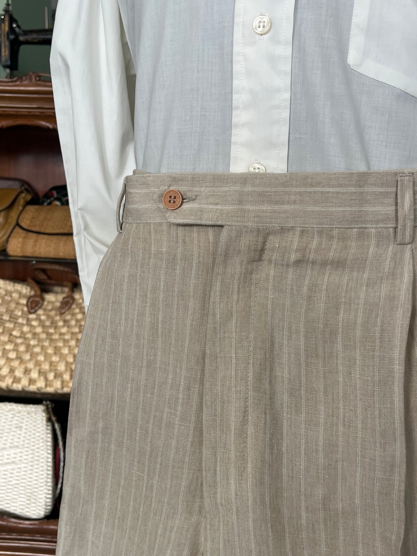 Completo in lino anni '90 tg. 60-62