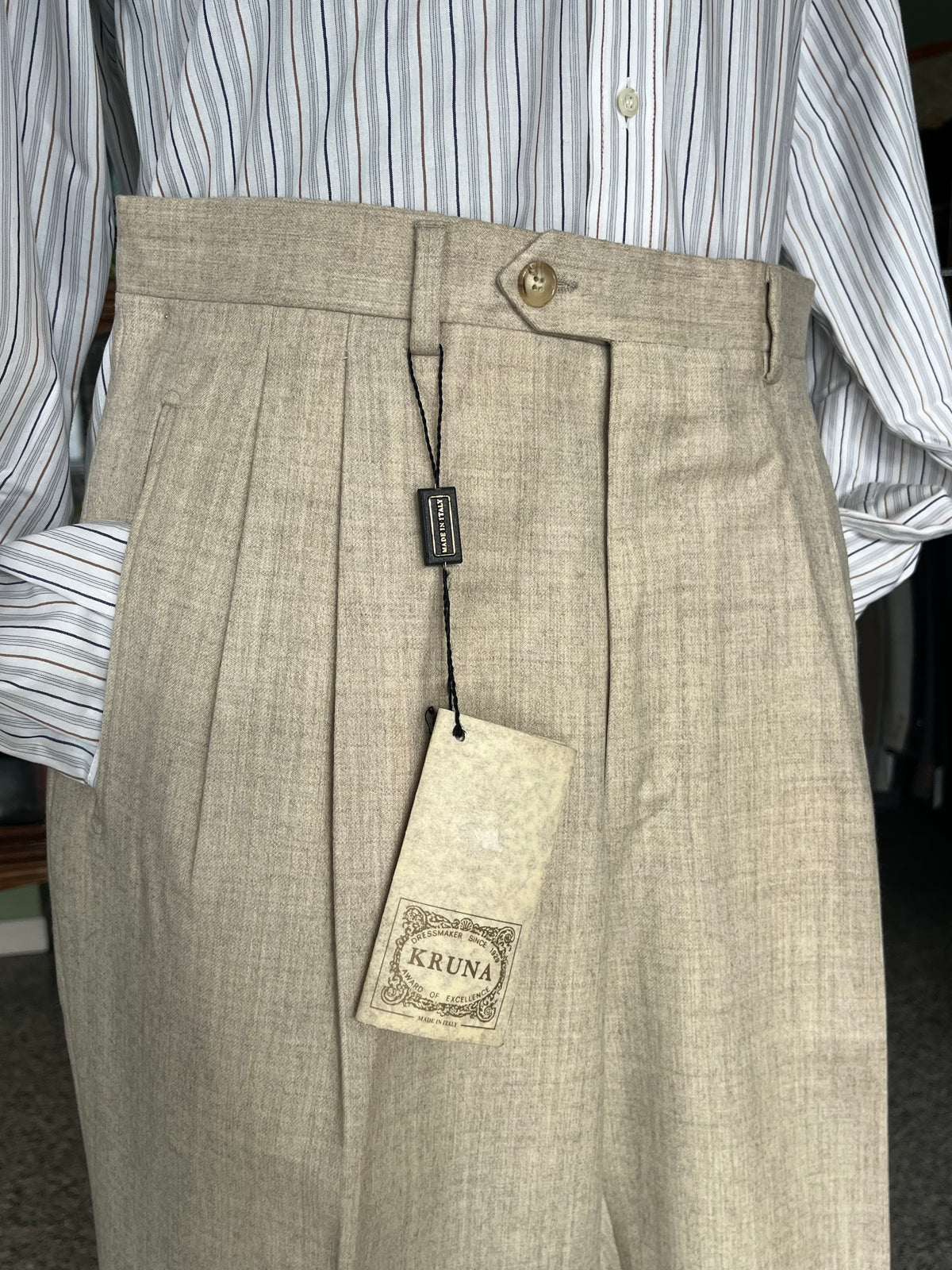 Calzoni flanella anni ‘80 NOS tg. 48