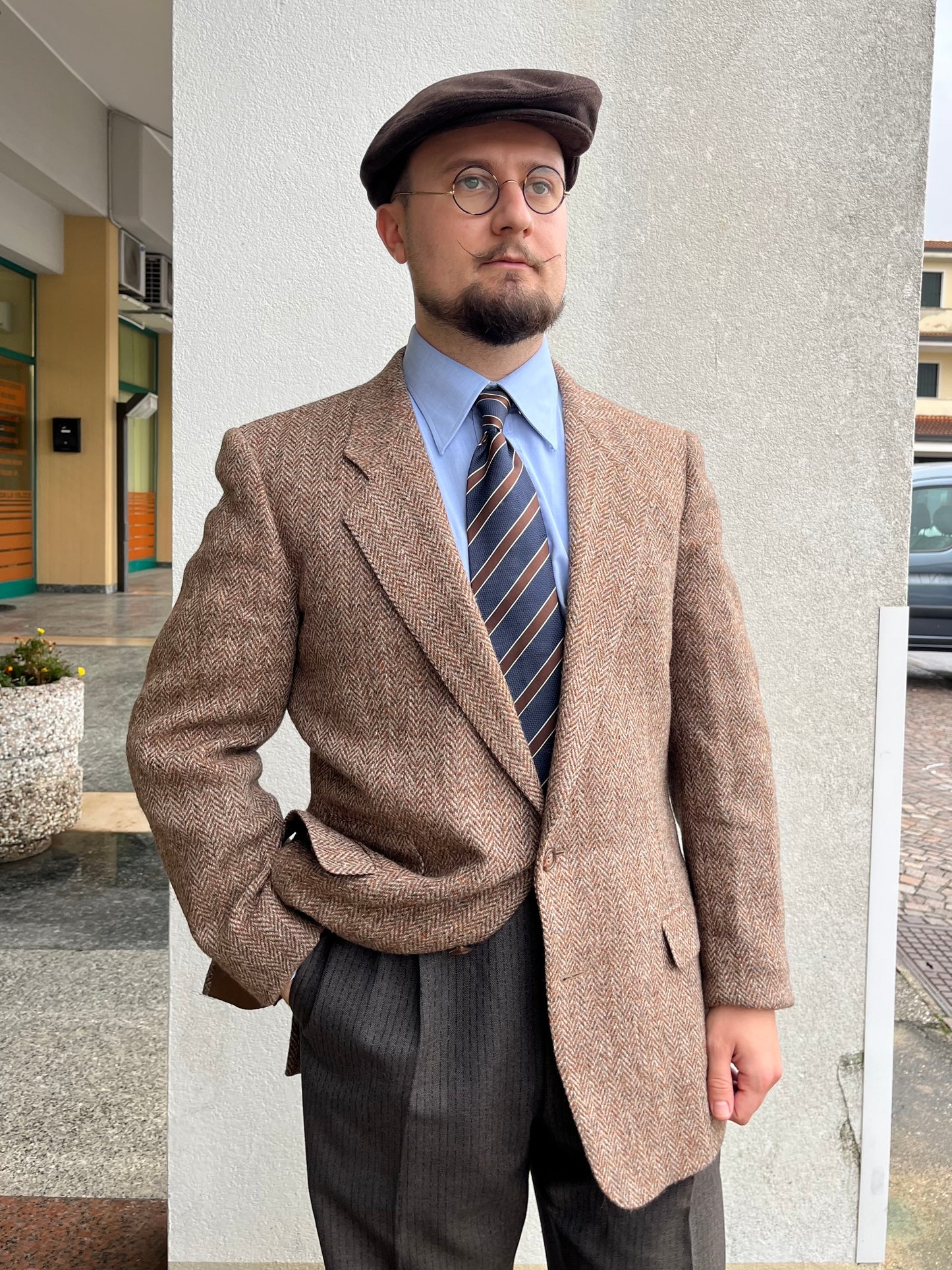 Giacca Corneliani in tweed anni anni ‘90 tg. 50-52