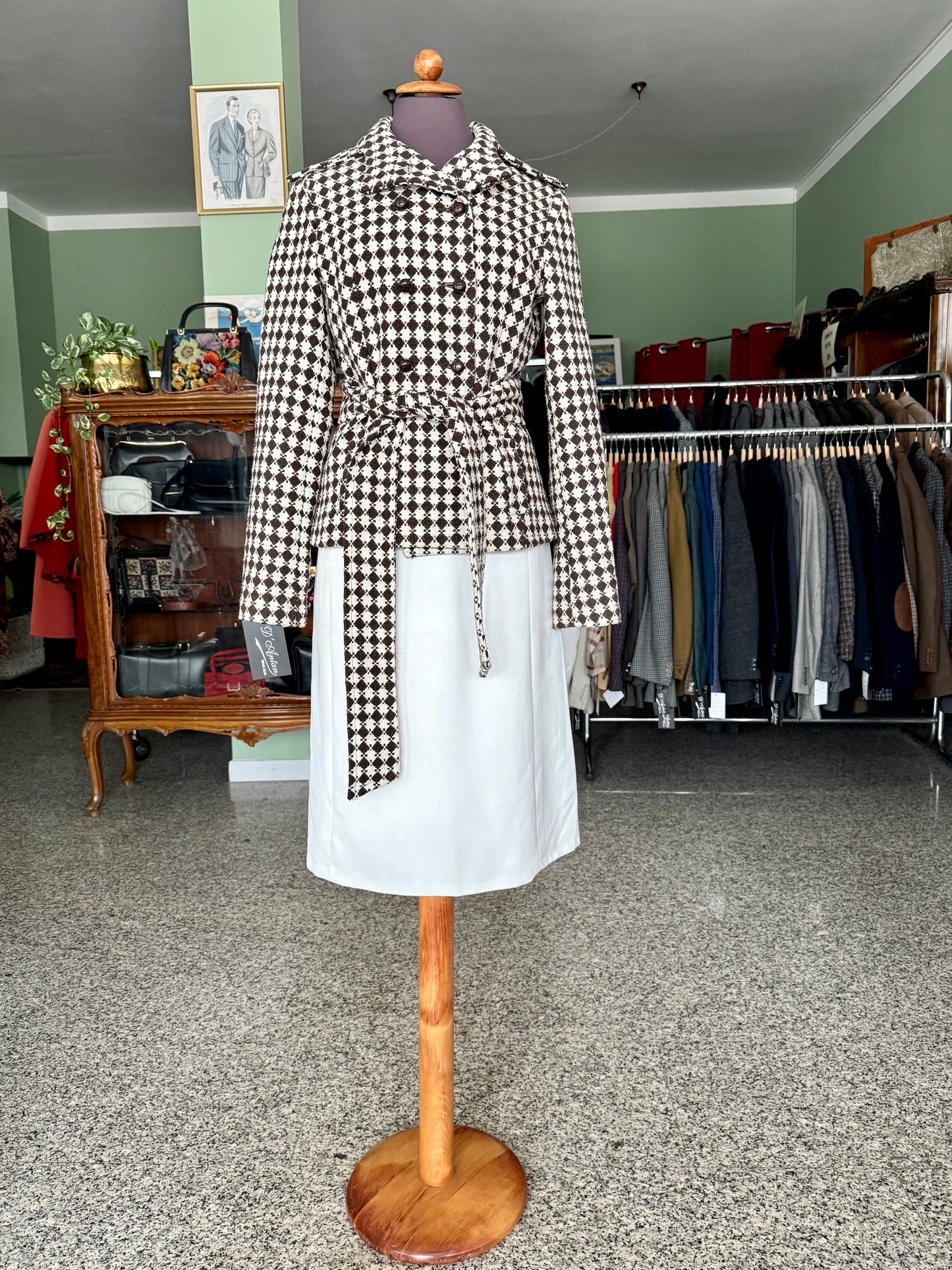 Giacca anni ‘60 con cintura - TG. 40