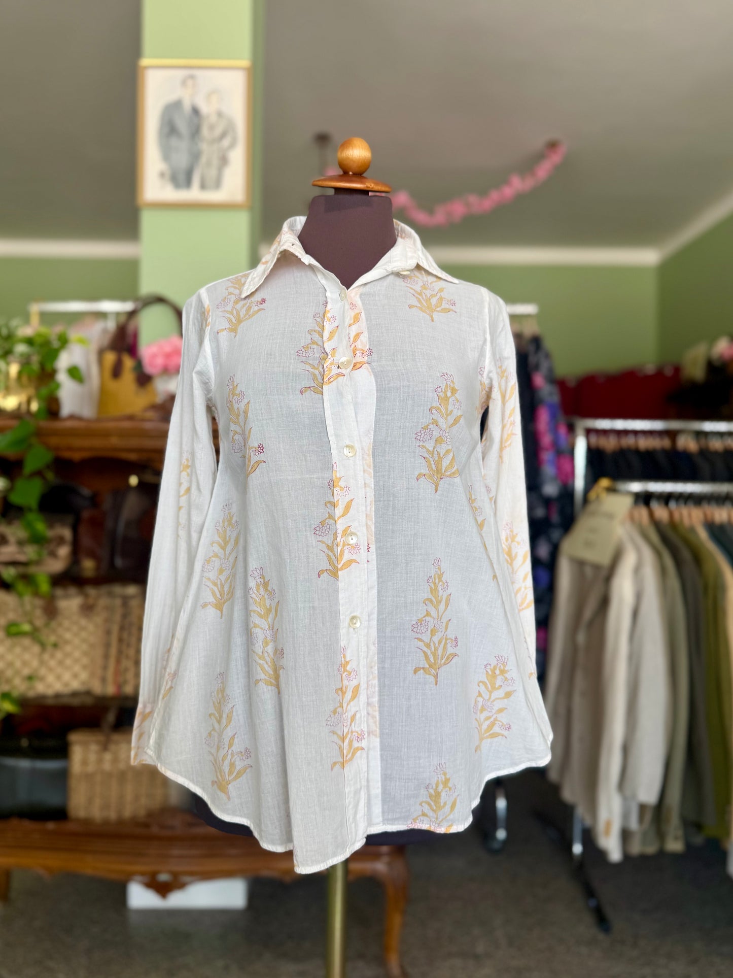 Camicia anni ‘70 in mussola di cotone - TG. 38