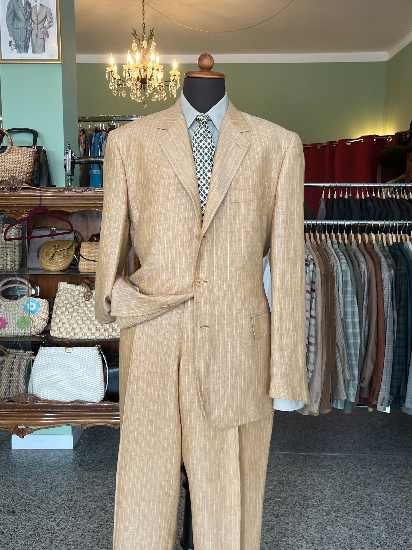 Completo in lino tg. 56