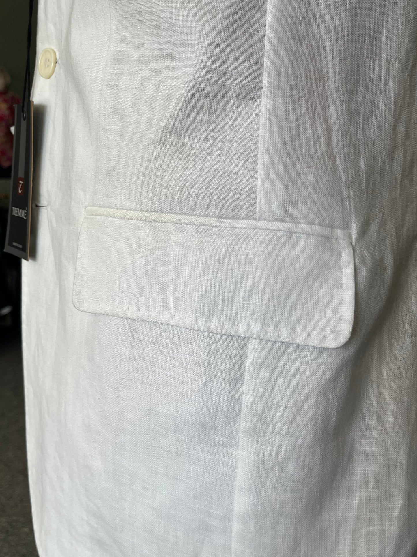 Completo in lino bianco NOS tg. 46