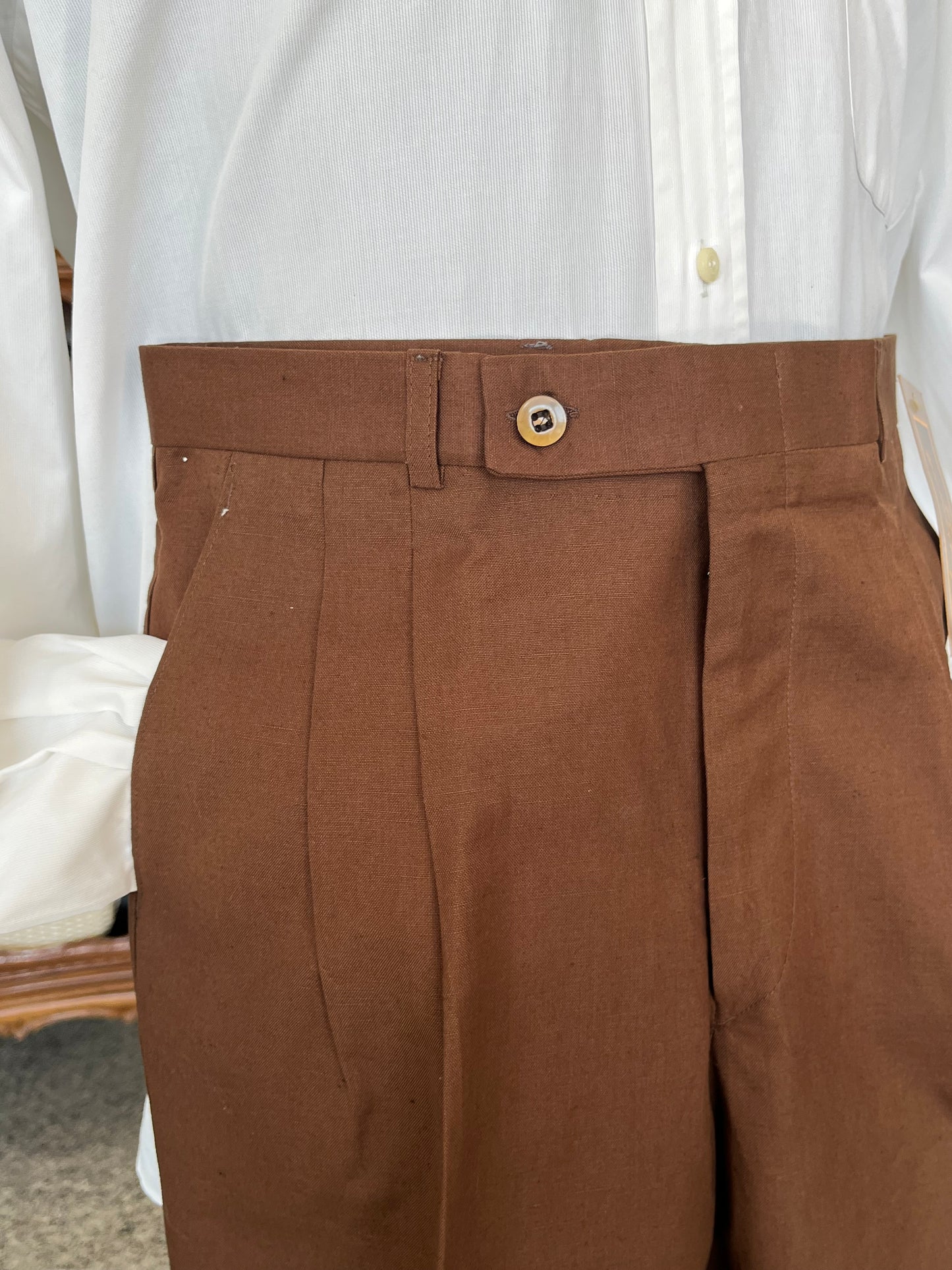 Calzoni in lino/cotone NOS tg. 44-46