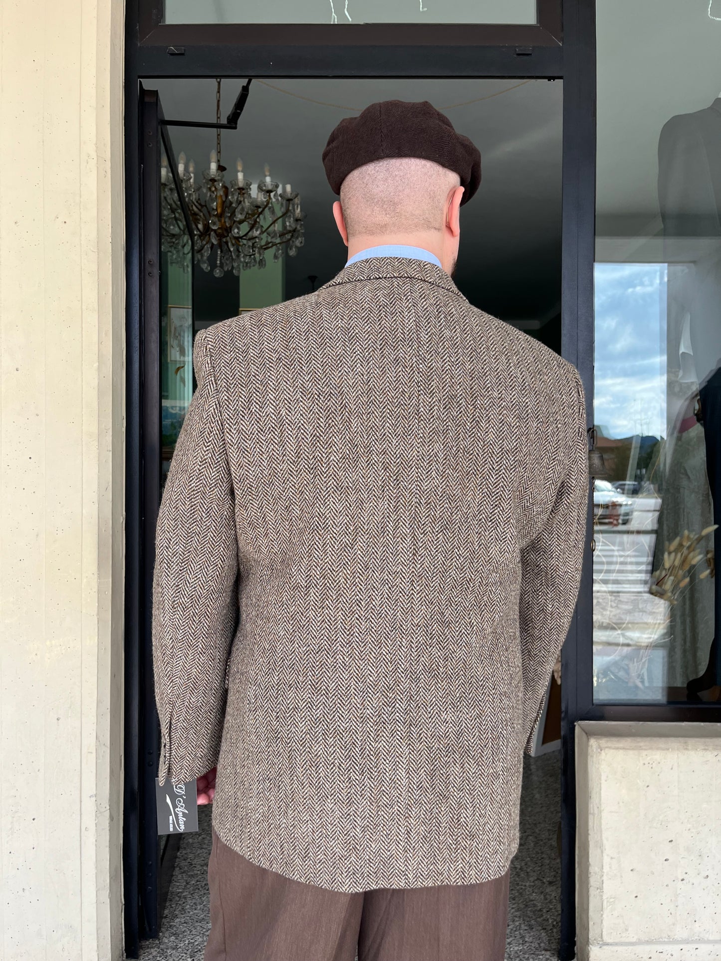 Giacca anni ‘80 Harris Tweed tg. 52-54