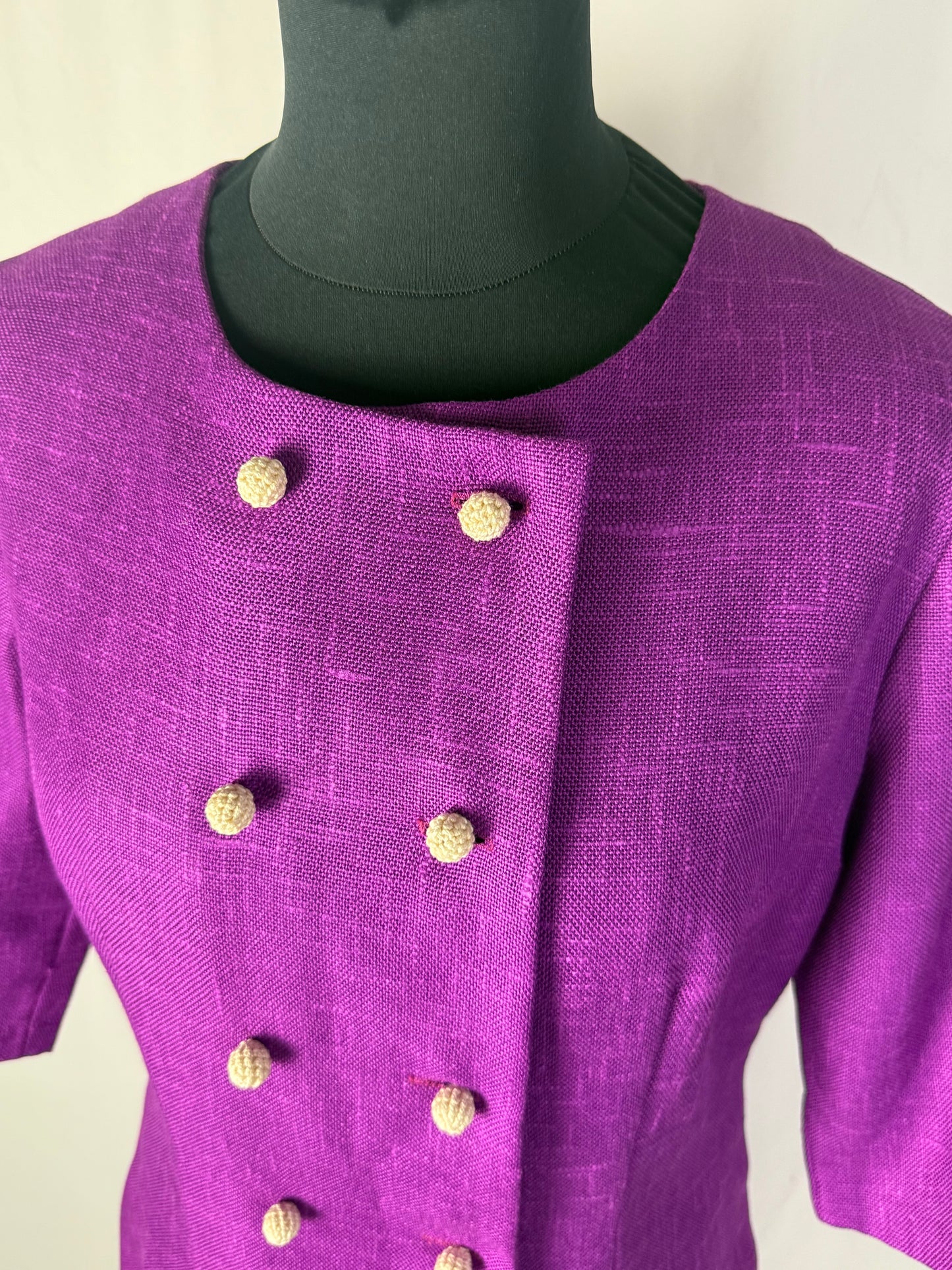 Abito anni ‘60 viola ciclamino - TG. 42