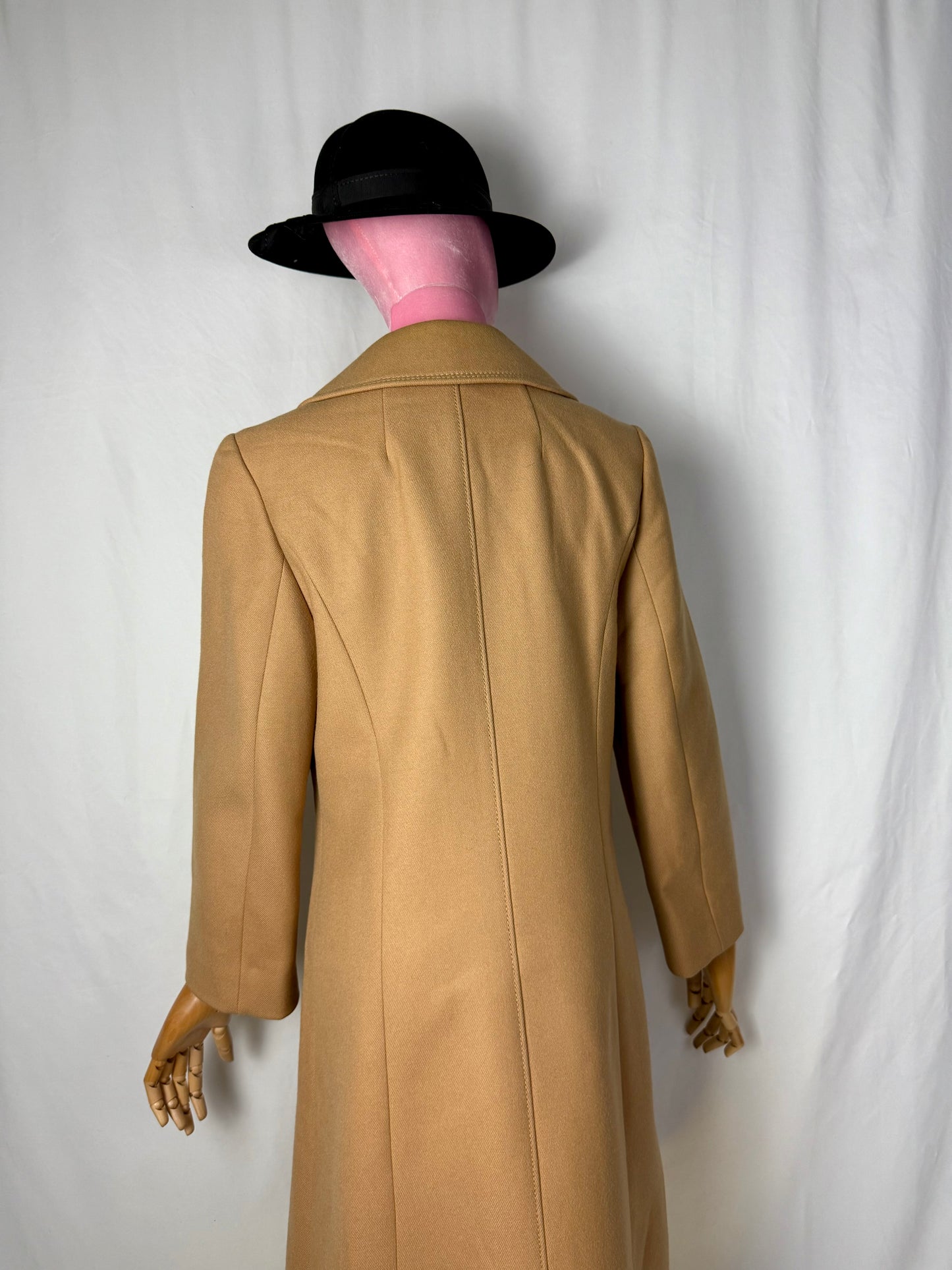 Cappotto cammello anni ’70 in pura lana - TG. 40/42