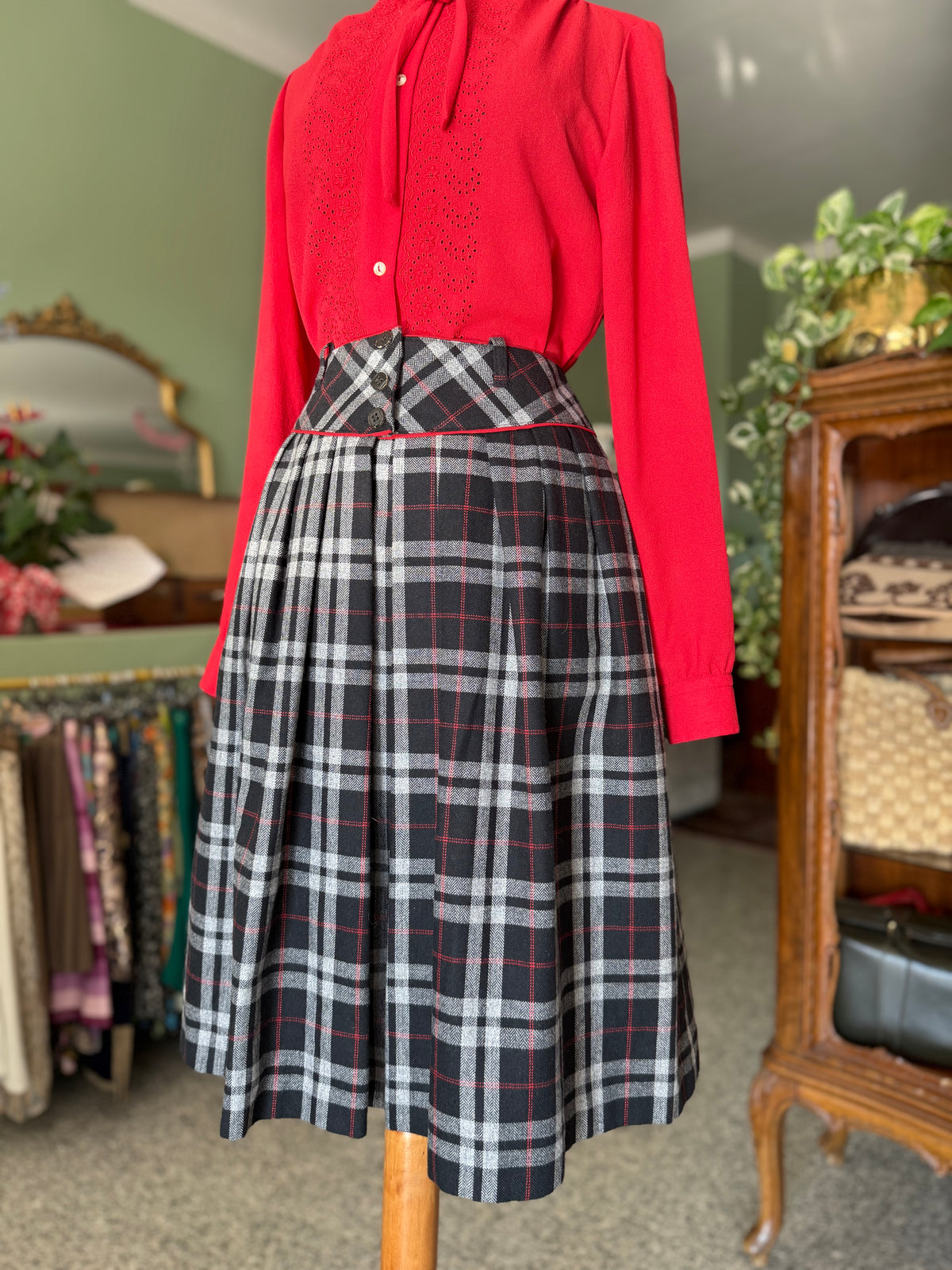Gonna tartan in pura lana - TG. 38/40