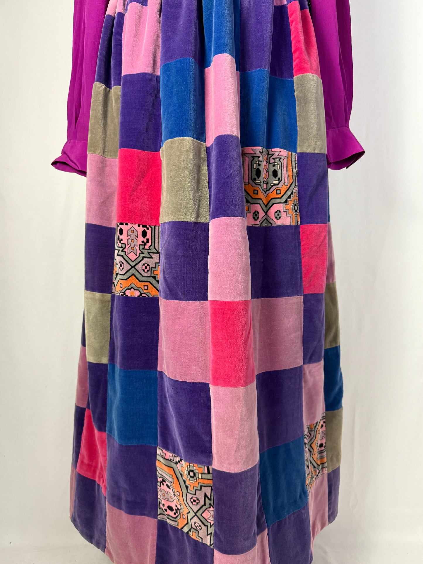 Maxi gonna anni ‘70 in velluto - TG. 44