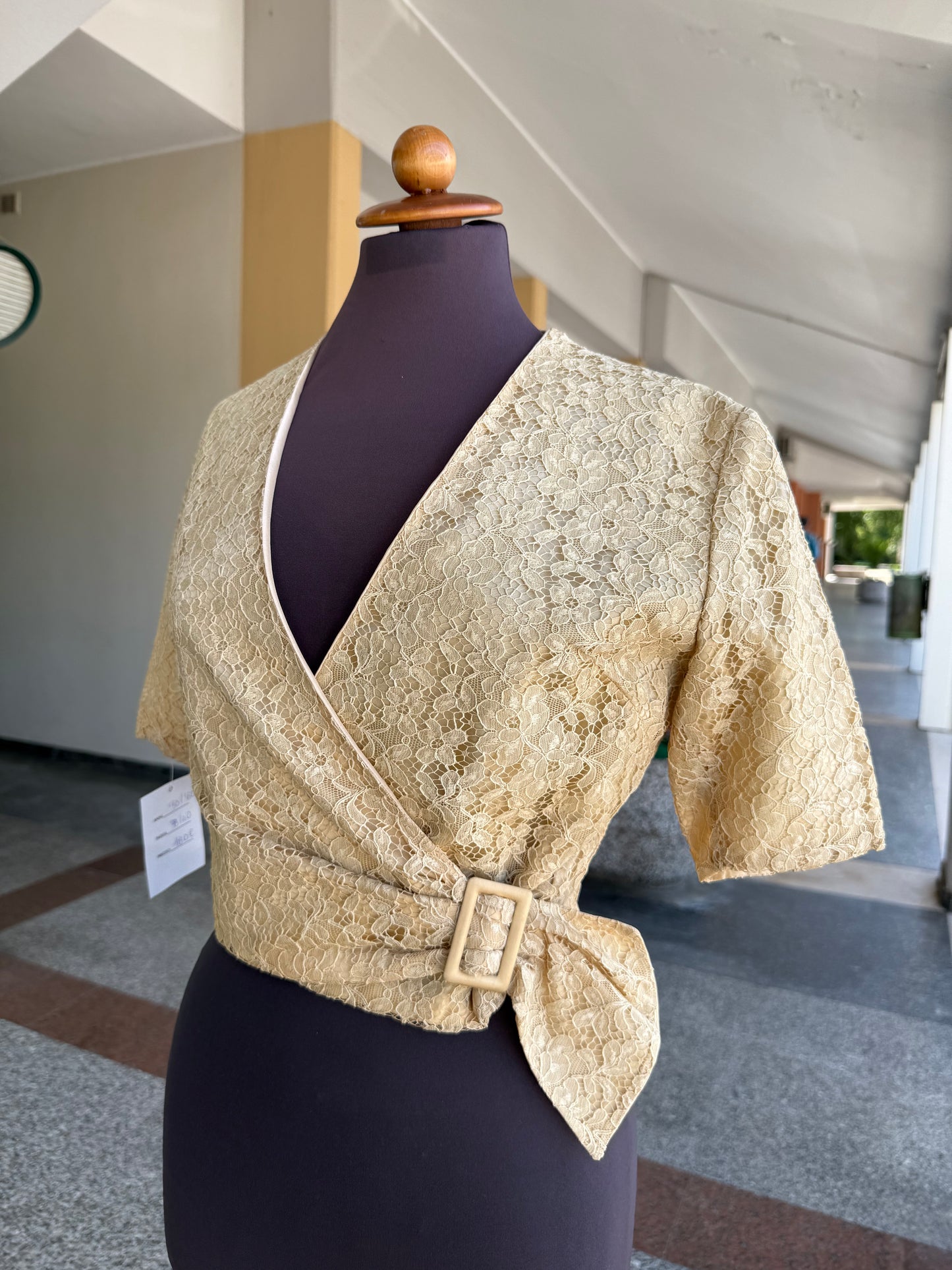Abito + giacchino anni ‘60 in pizzo - TG. 40