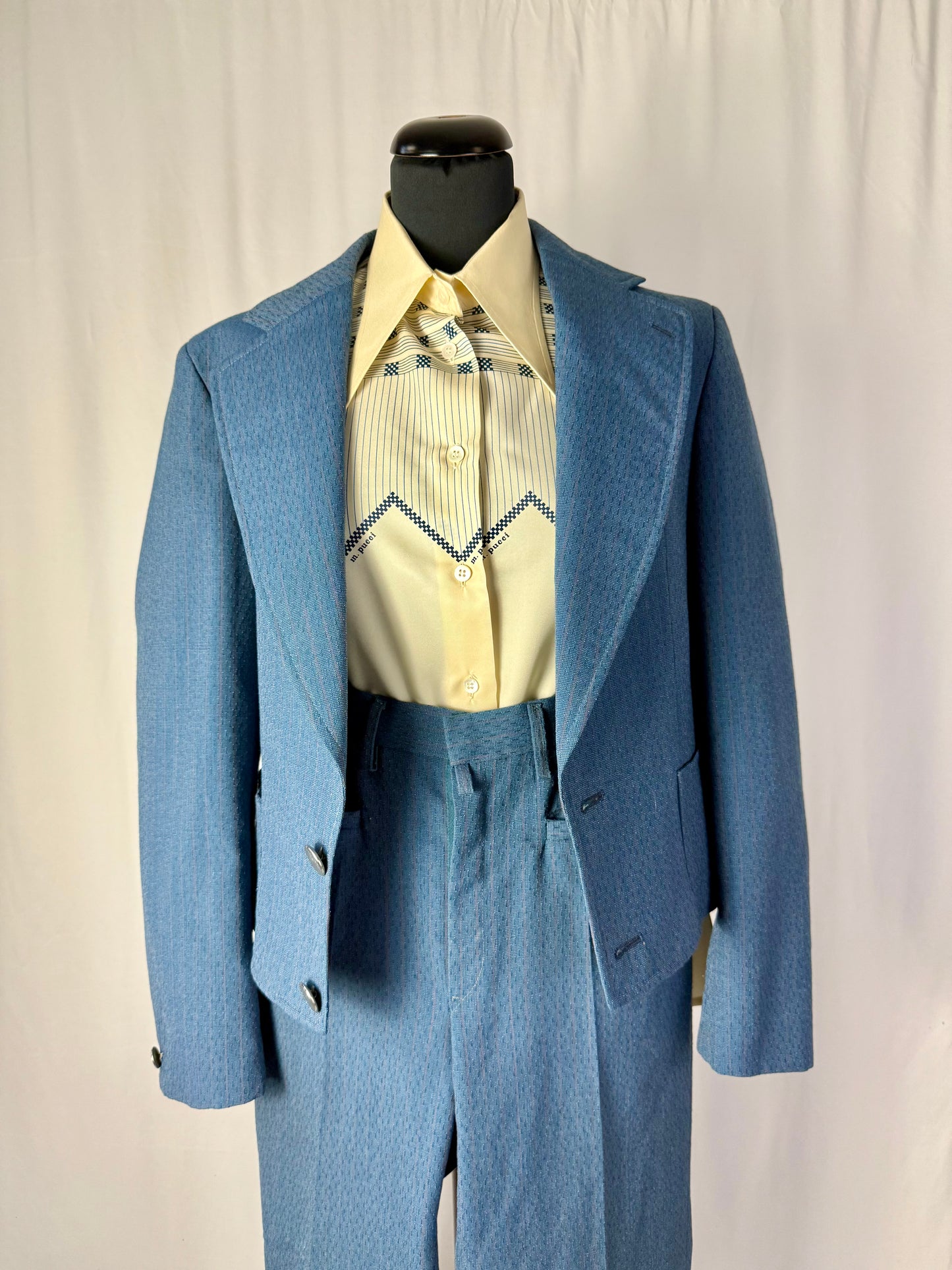 Completo anni ’70 con pantalone e giacca cropped - TG. 40