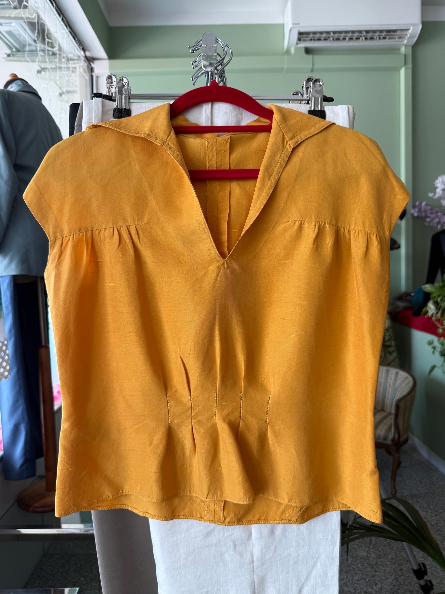 Blusa anni ‘50 in seta - TG. 40