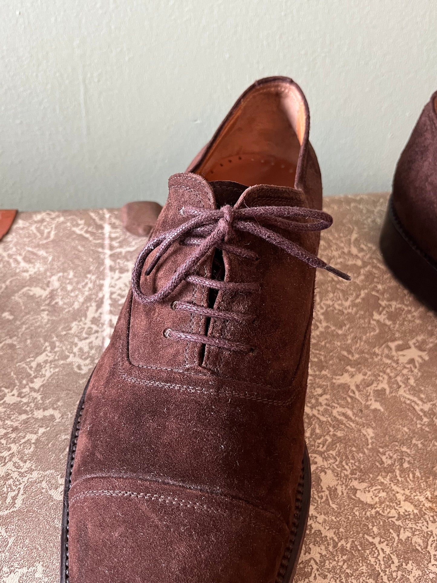 Scarpe oxford scamosciate tg. 44-45