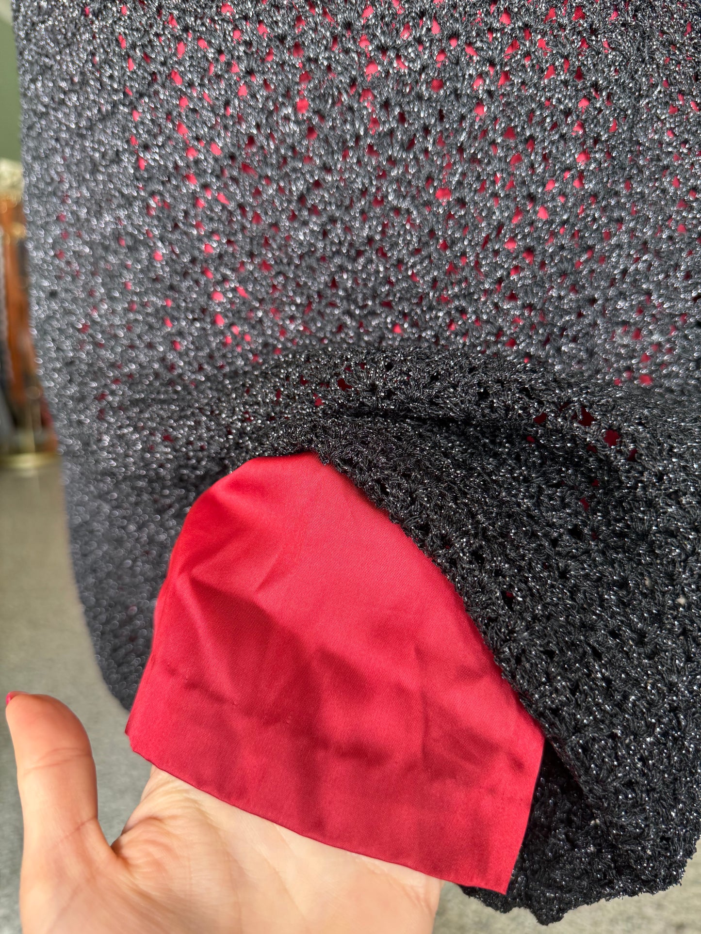 Abito anni ‘60 rosso e nero - TG. 42