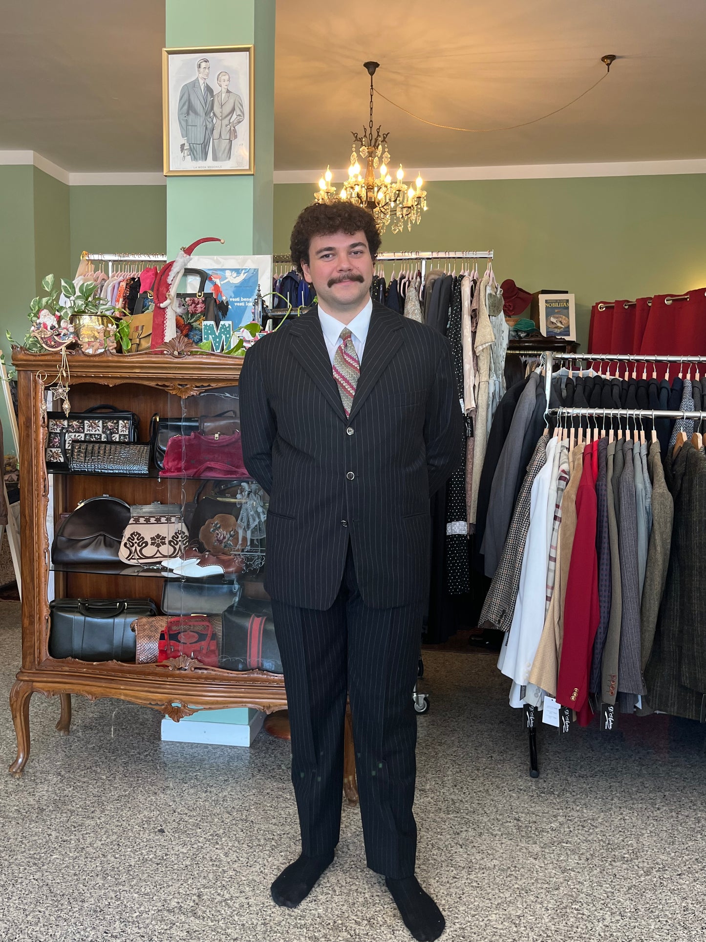 Completo anni 50 camicia e cravatta