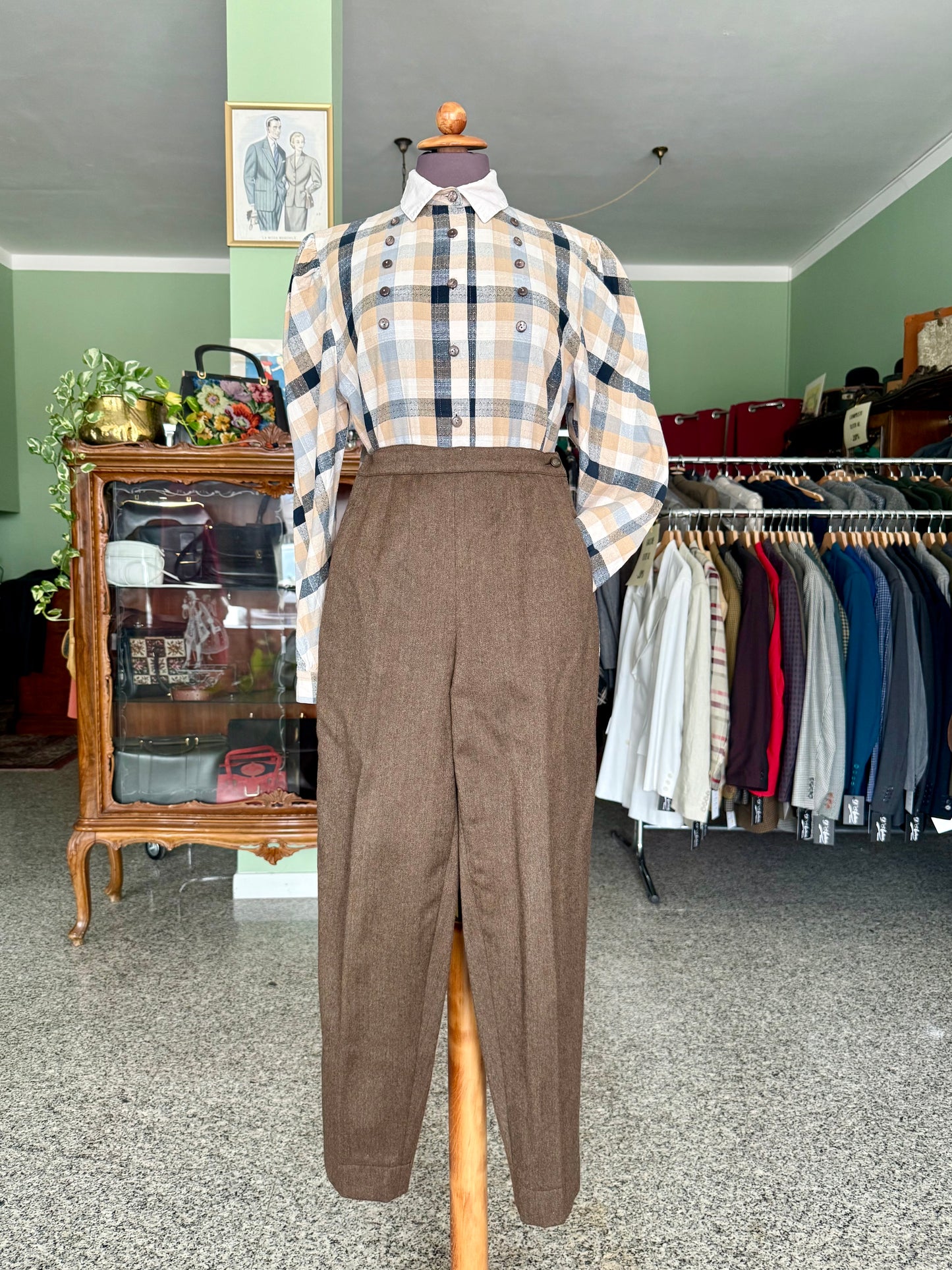 Pantaloni classici in pura lana - TG. 40