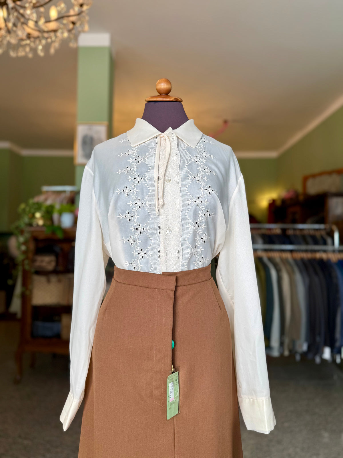 Camicia romantica panna - TG. 46/48