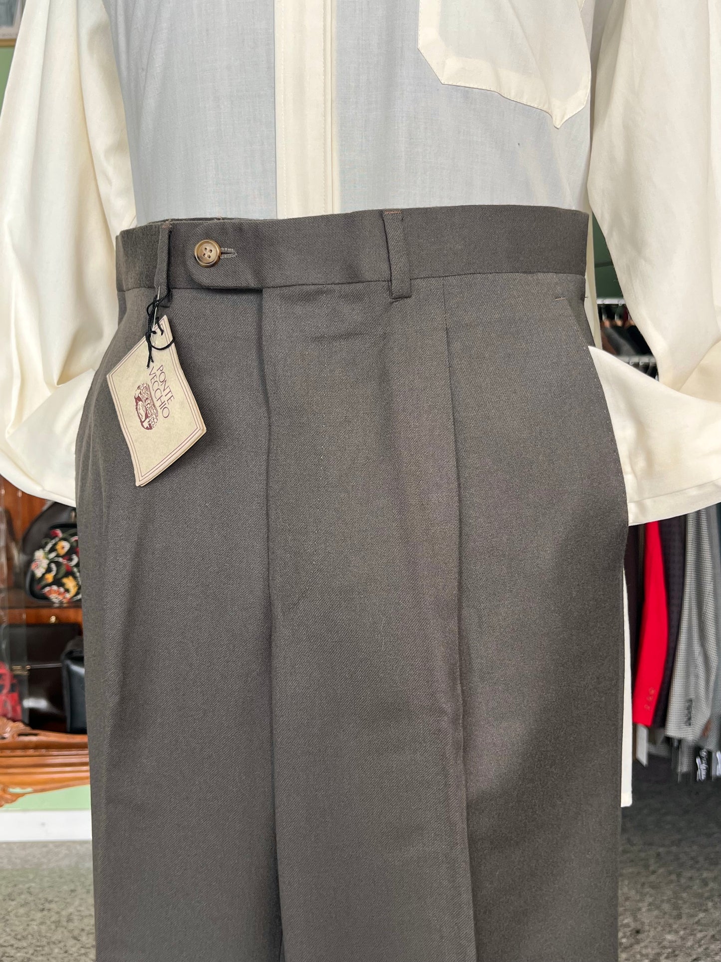 Calzoni anni ‘80 flanella NOS tg. 48