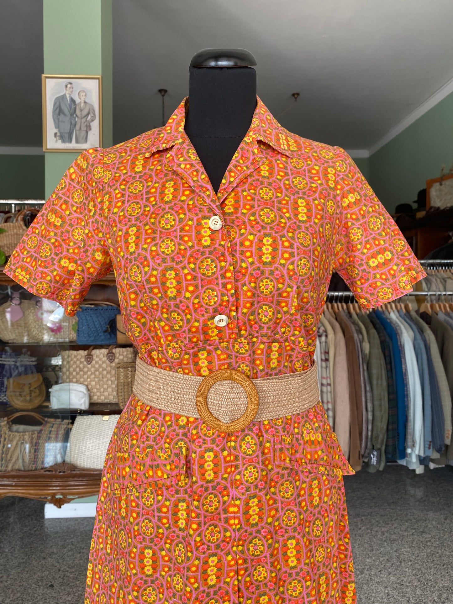 Abito in cotone fine anni ’60 – fondo di magazzino - TG. 40/42