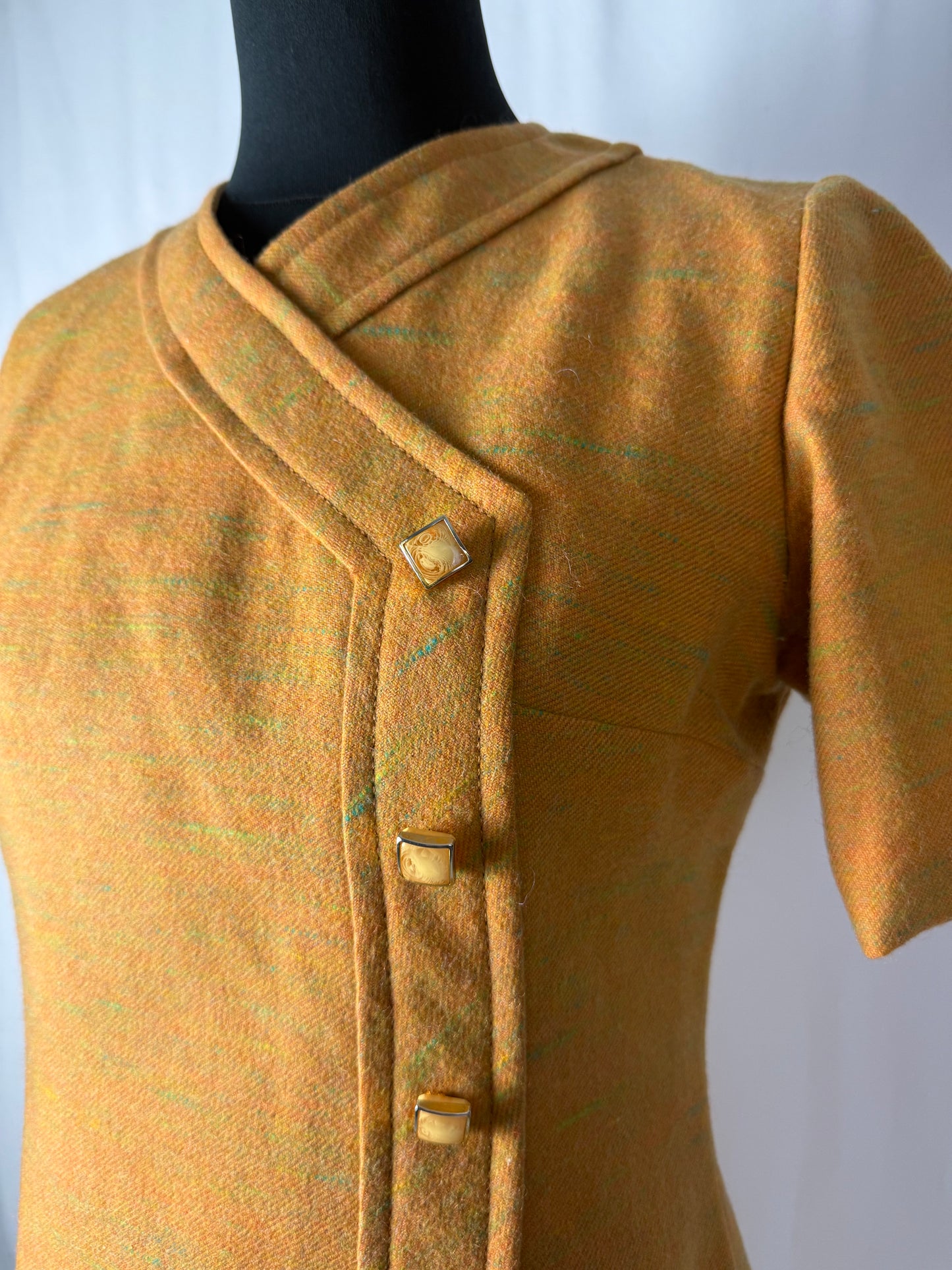 Abito anni ‘70 lana mélange - TG. 42