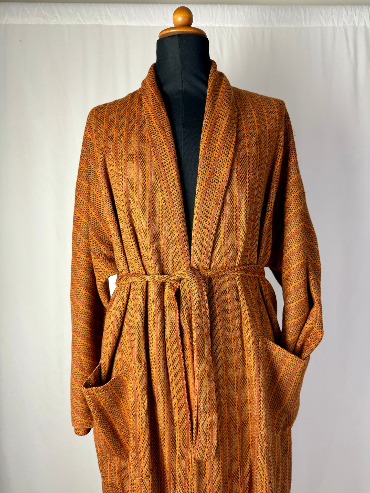 Vestaglia arancio e beige tg. L-XL