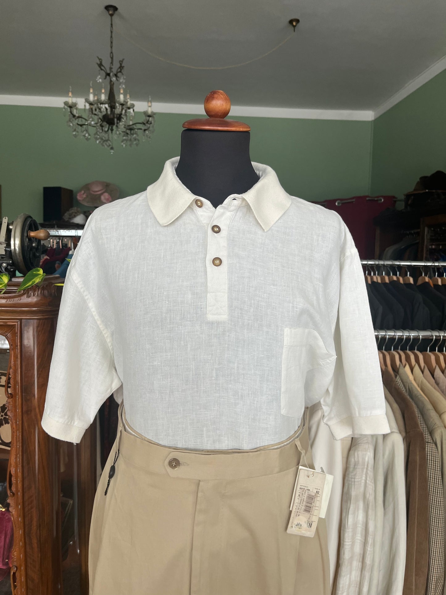 Camicia/polo a maniche corte lino