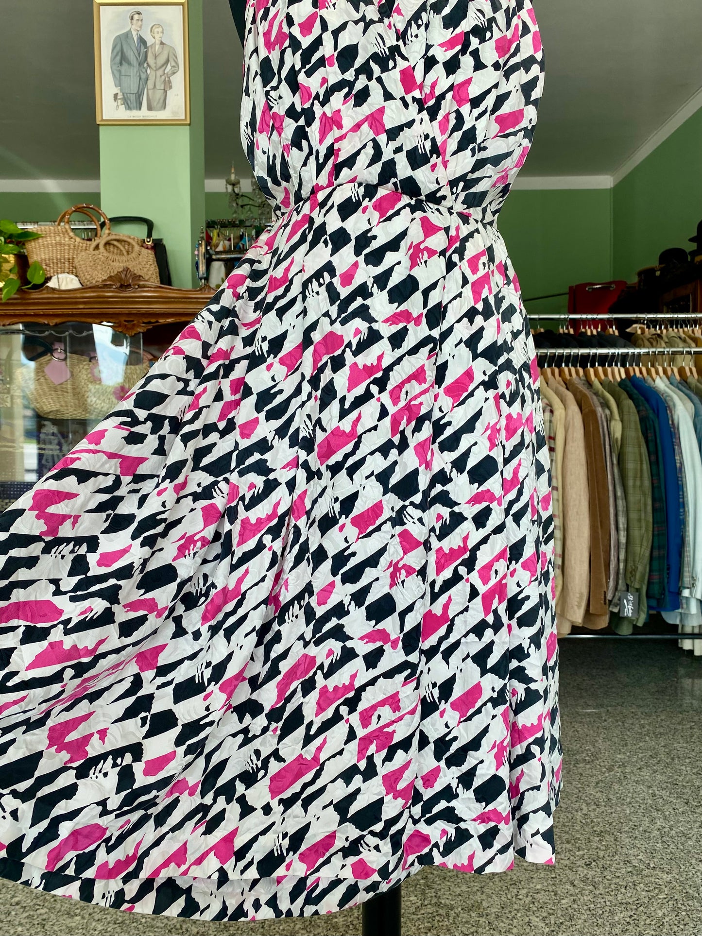 Abito sartoriale anni ’80 in pura seta – schiena scoperta - TG. 38