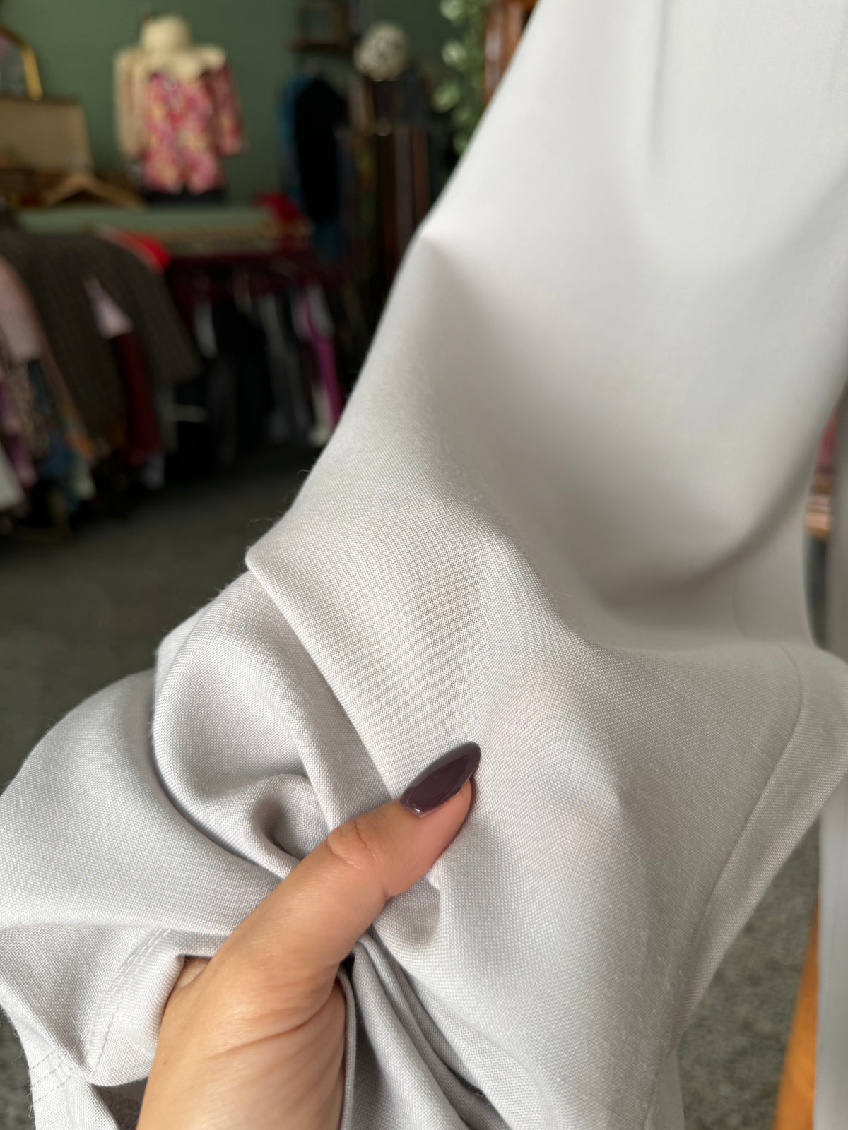 Pantaloni bianco perla - TG. 40