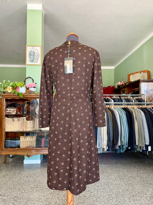 Abito anni ‘70 marrone NOS - TG. 45