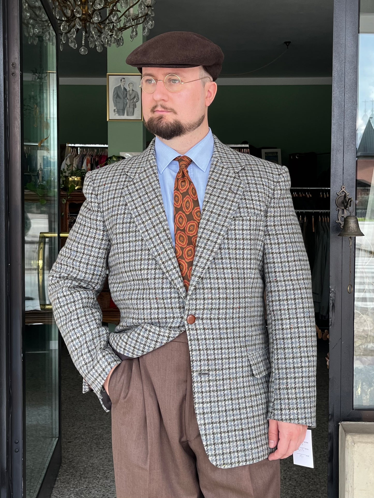 Giacca anni ‘80 tweed tg. 52-54