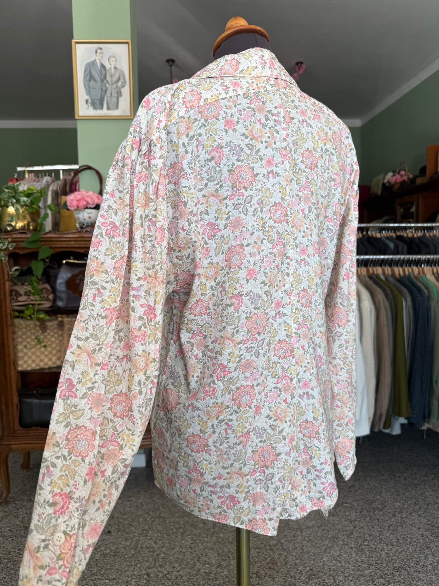 Camicia floreale in cotone - TG. 42