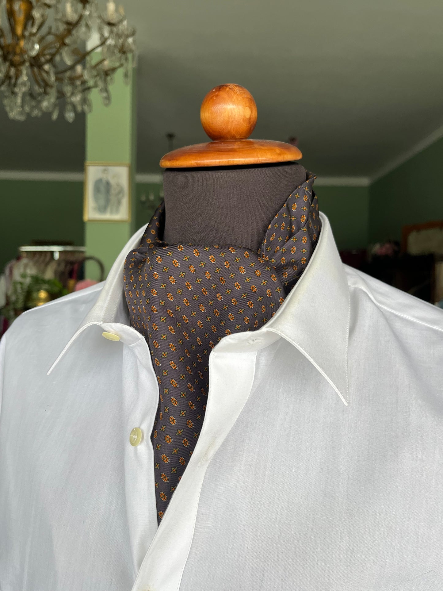 Ascot seta micro-fantasia