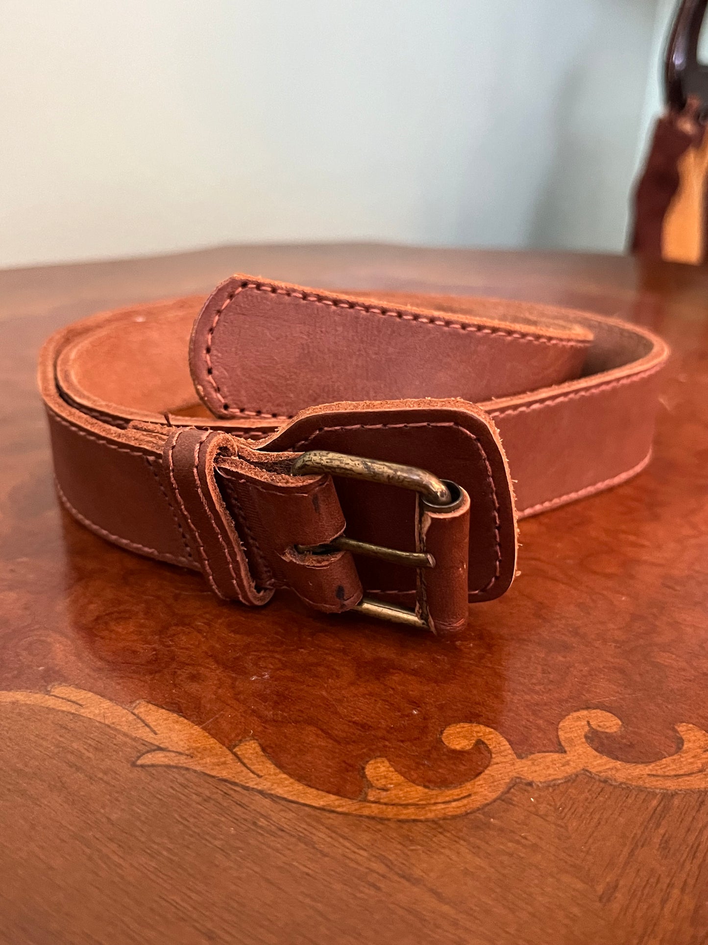 Cintura in pelle sportiva