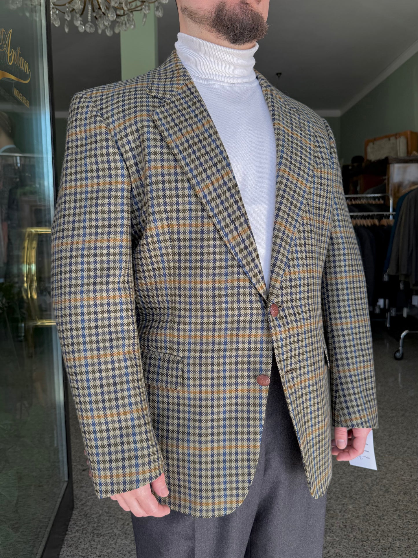 Giacca anni '80 pied-de-poule tg. 50-52