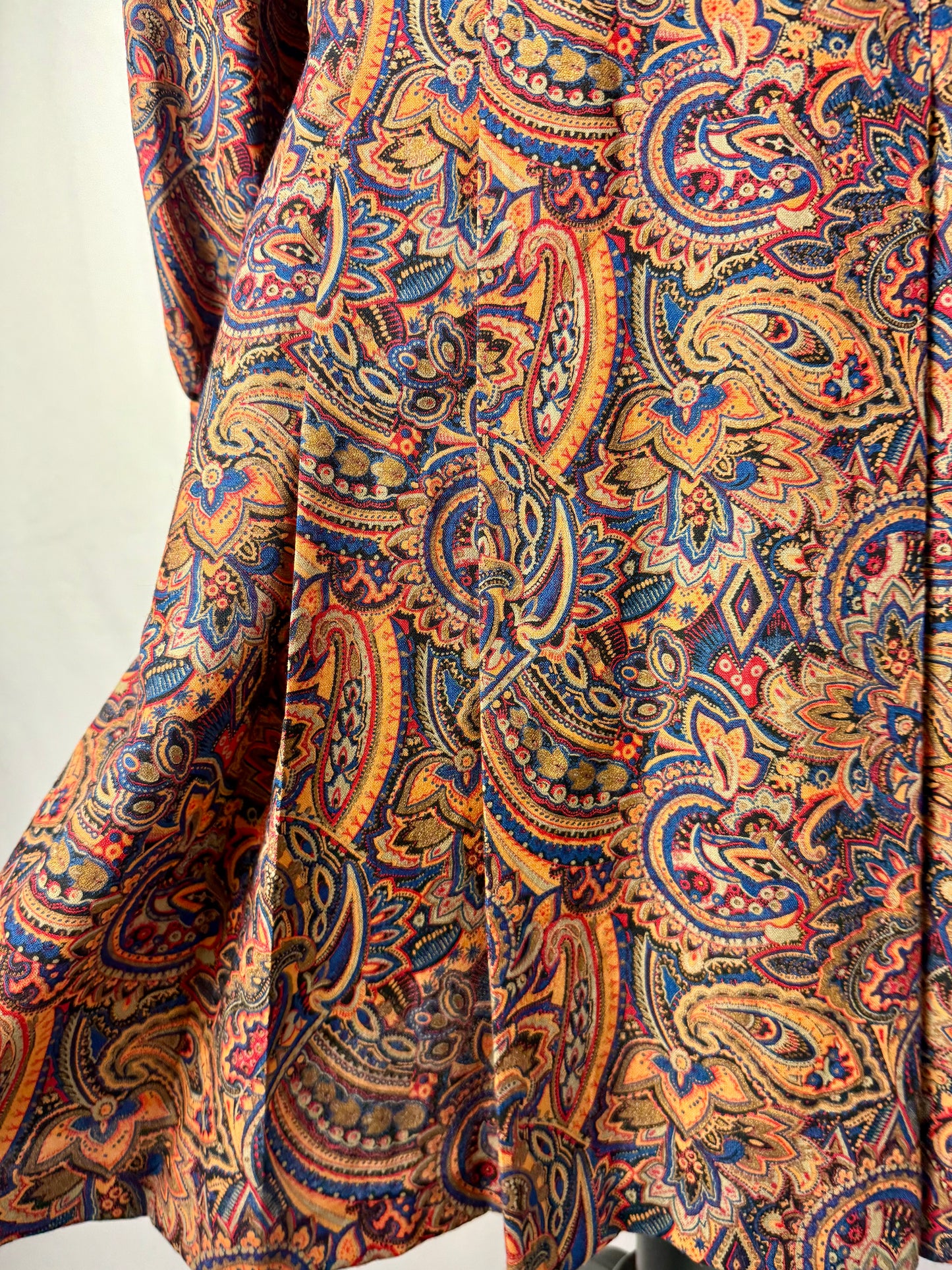 Abito anni ‘70 sartoriale con perline - TG. 42