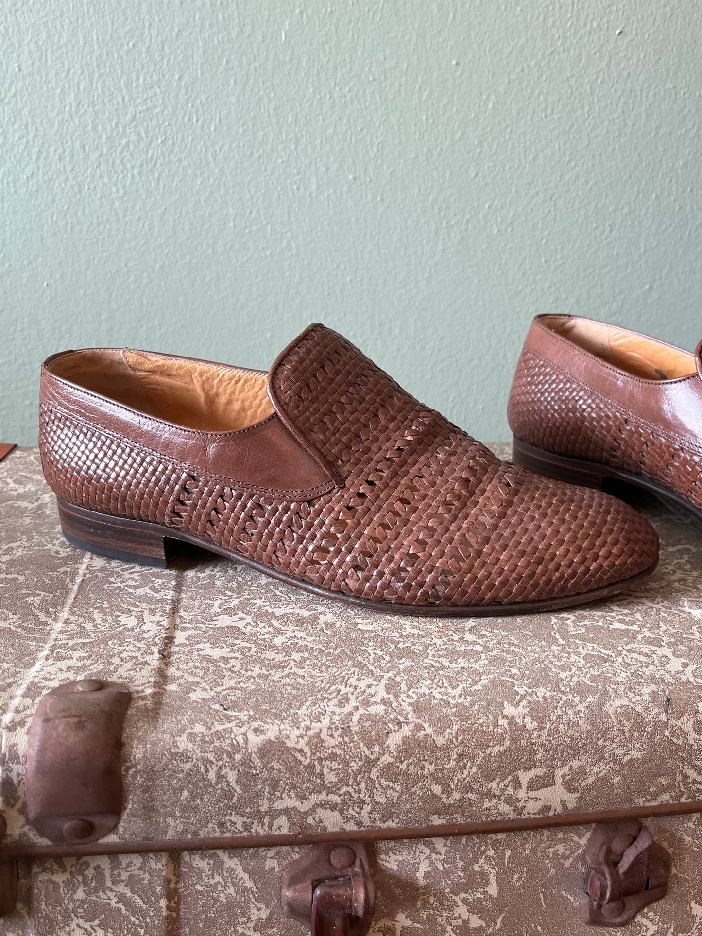 Scarpe mocassino pelle marrone tg. 42-43