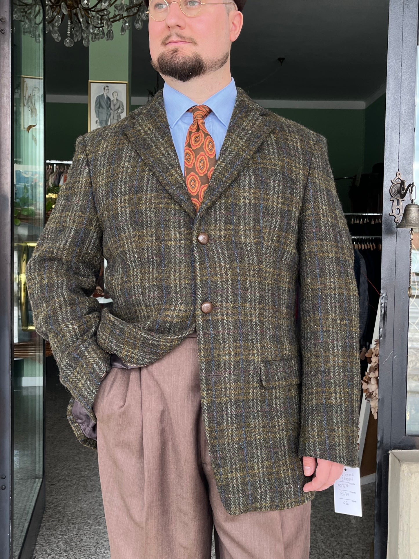 Giacca anni ‘80 Harris Tweed tg. 54-56
