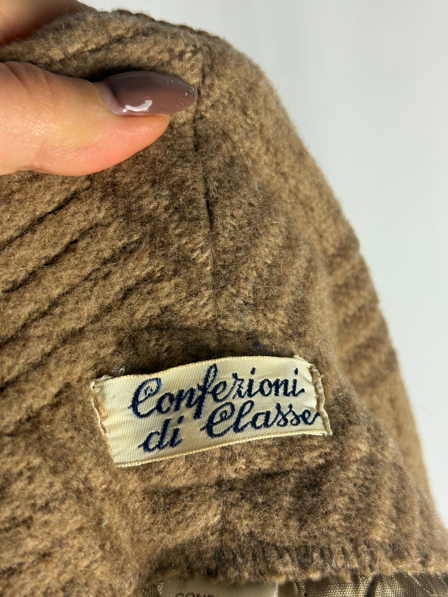 Giacca da camera beige con motivo geometrico - TG. S/M