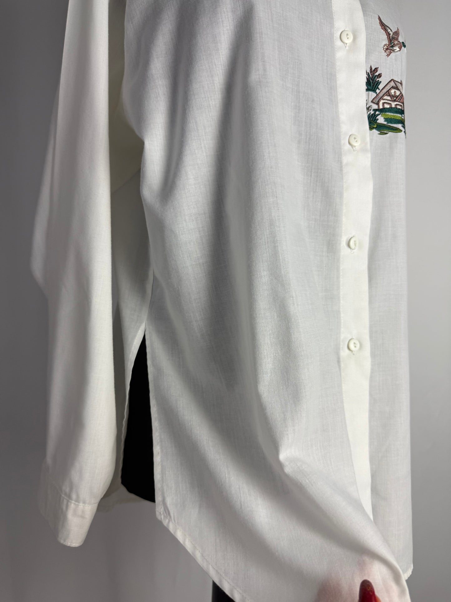 Camicia tirolese in cotone con anatre 🦆 - TG. 44