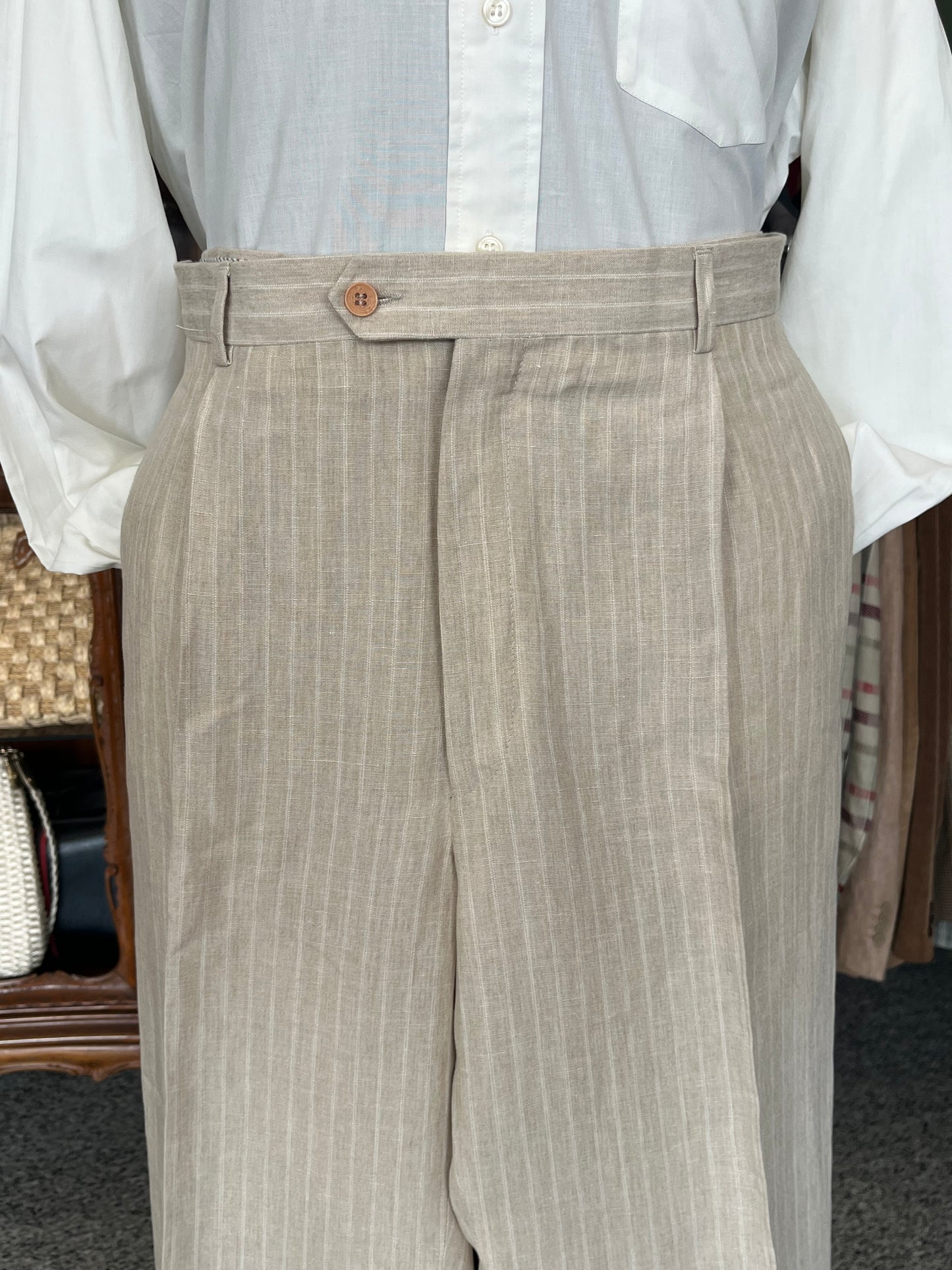 Completo in lino anni '90 tg. 60-62