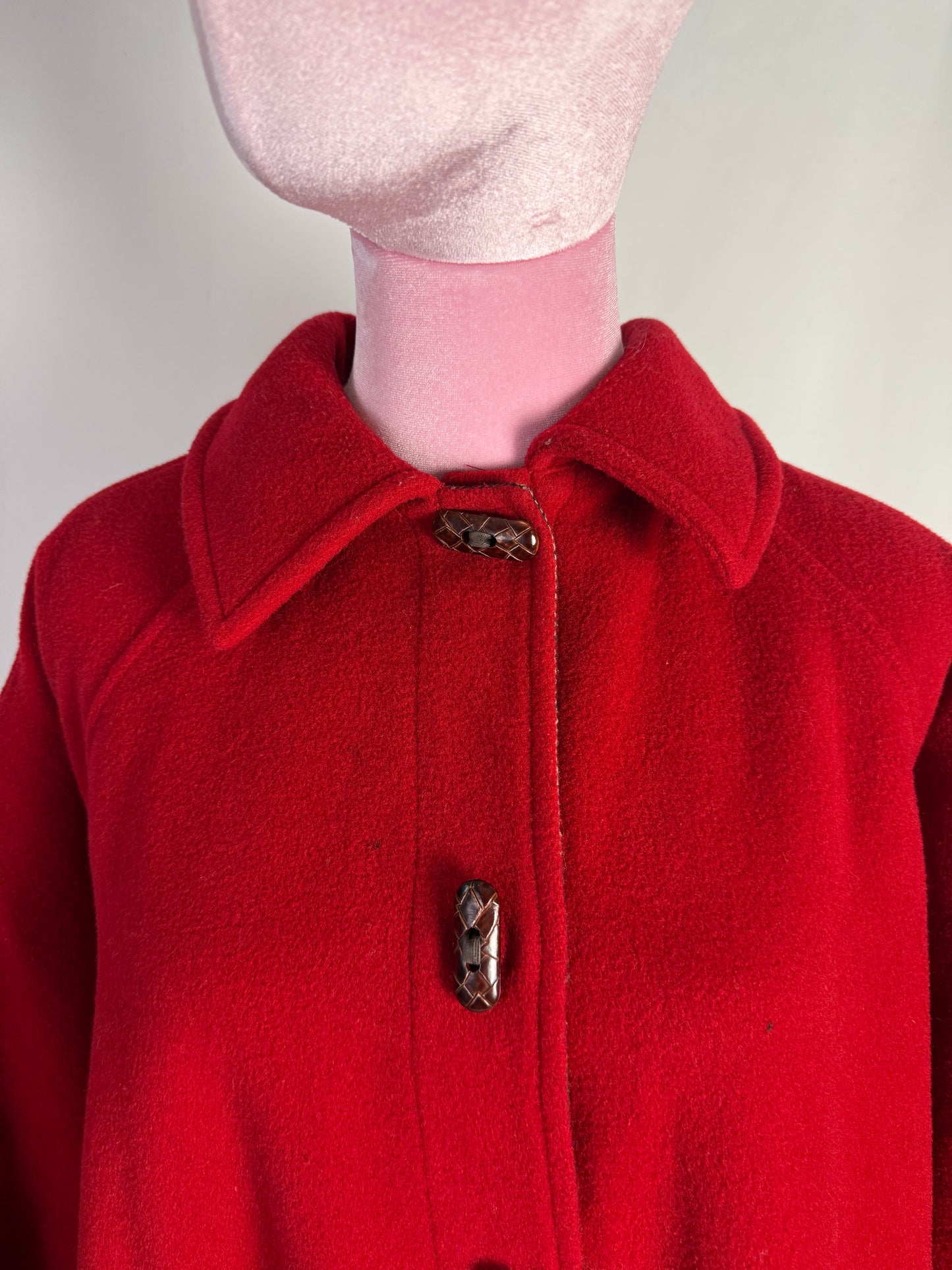 Mantella in lana rossa - TG. 38 - 46