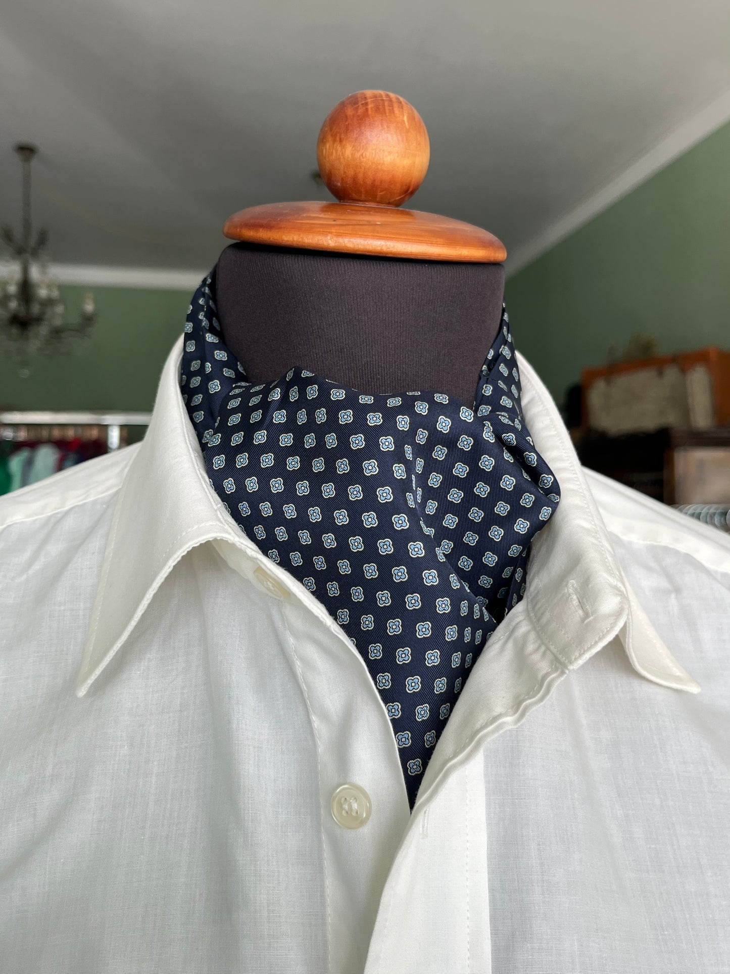 Ascot seta micro-fantasia