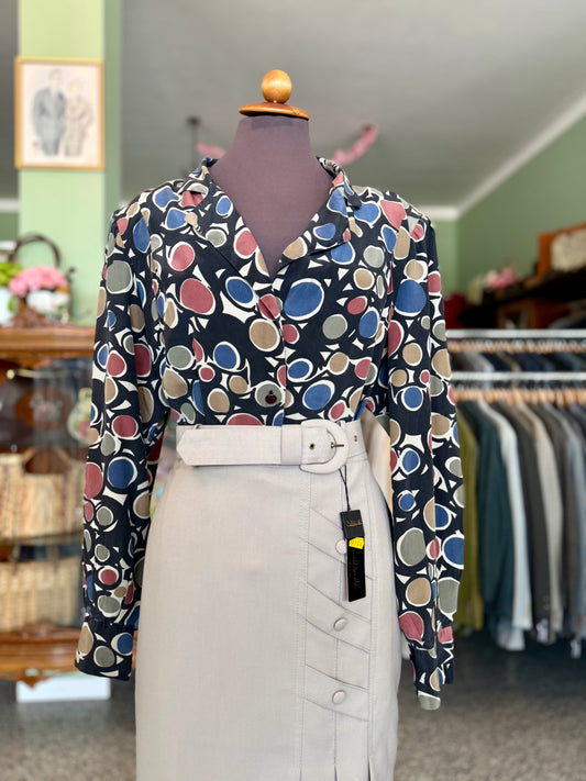 Camicia anni ‘80 in pura seta - TG. 50/52