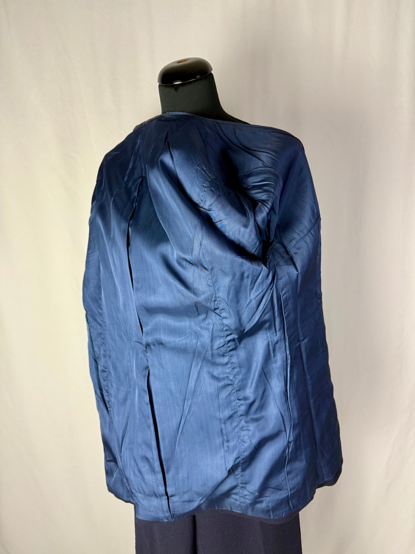 Completo sartoriale in pura lana blu notte - TG. 38/40