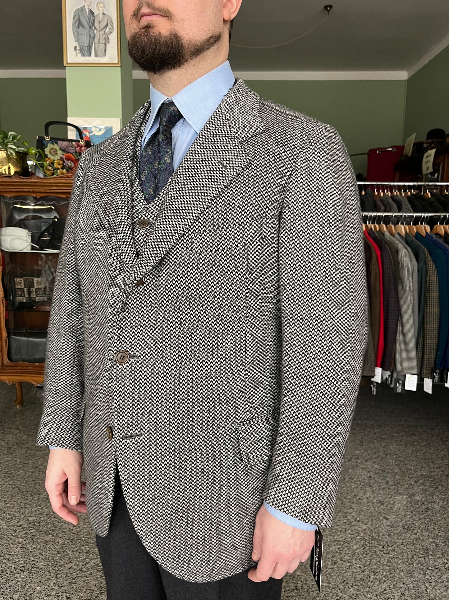 Giacca + panciotto Zegna anni ‘70 sartoriali tg. 52-54