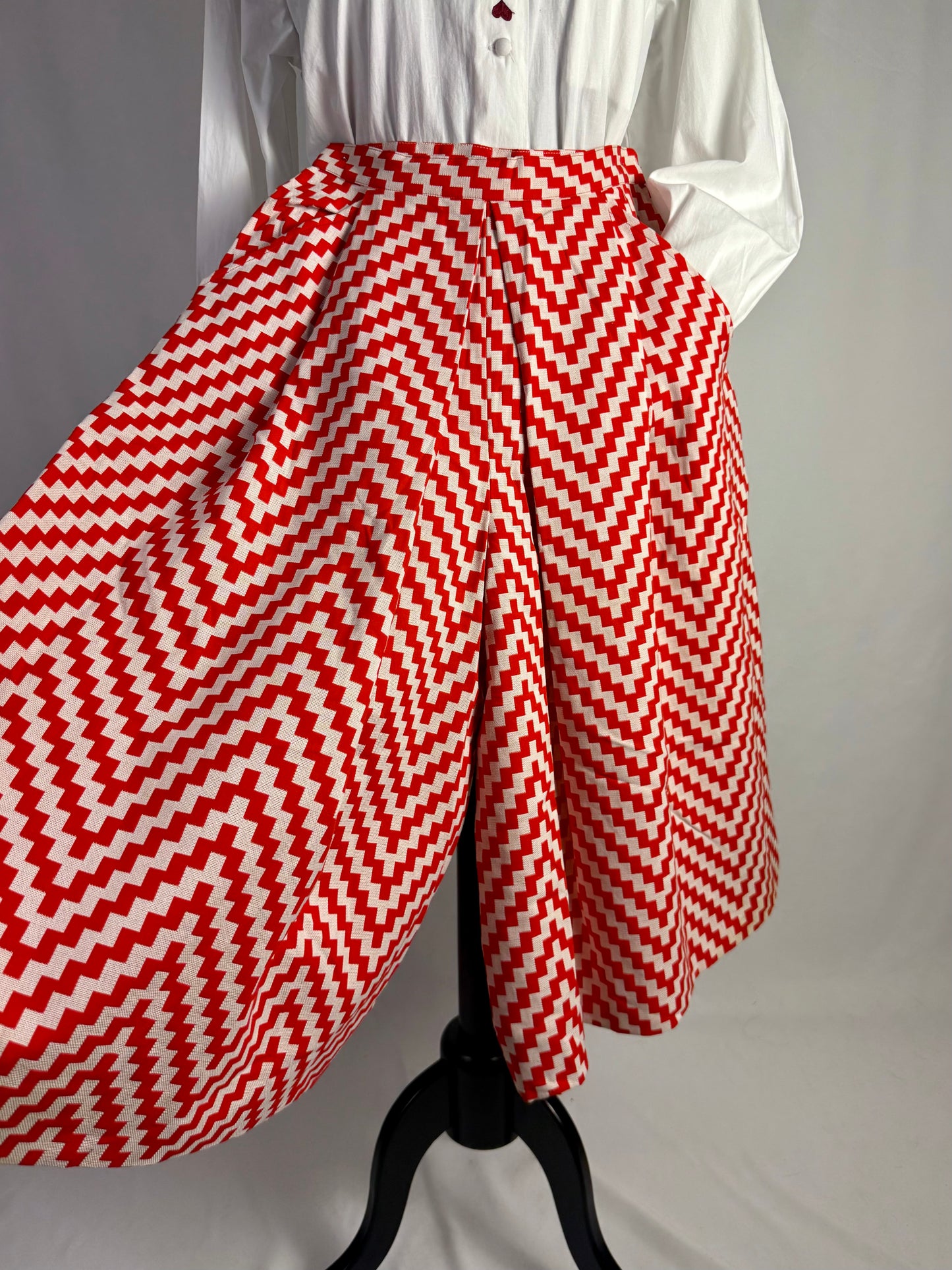 Gonna pantalone optical anni ‘70 - TG. 38/40