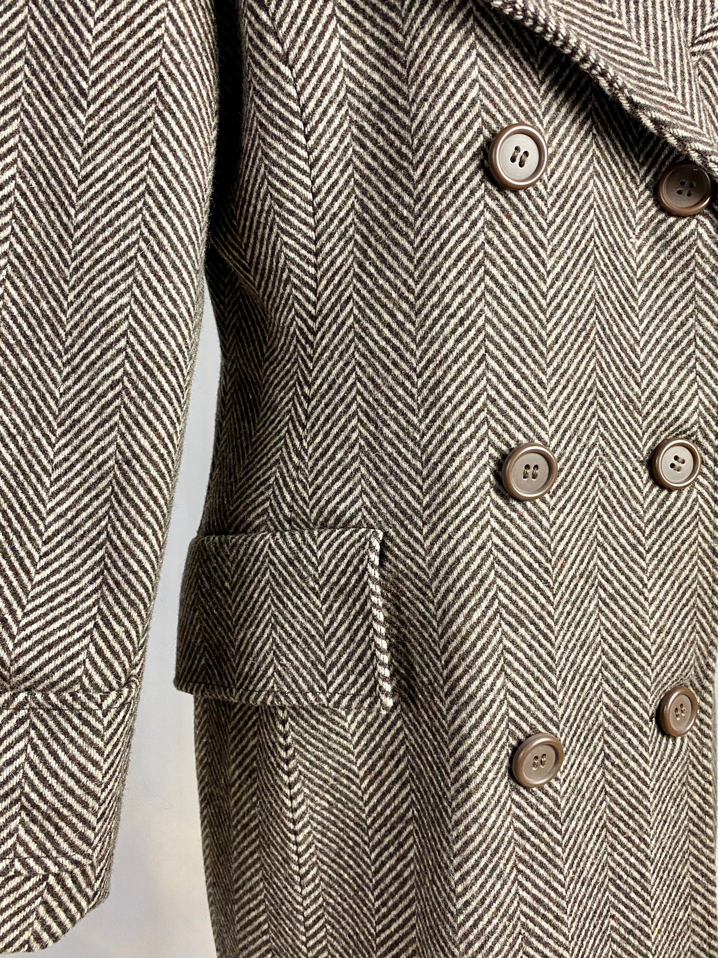 Cappotto di lana spigato - TG. 44